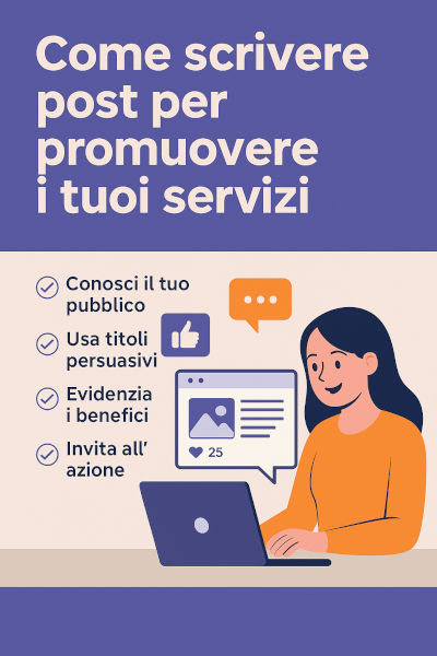 Infografica: Come scrivere post per promuovere i tuoi servizi