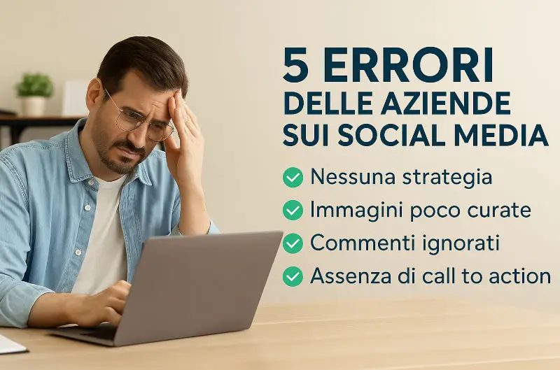 errori delle aziende sui social media