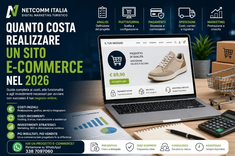 Quanto costa realizzare un sito e-commerce nel 2026