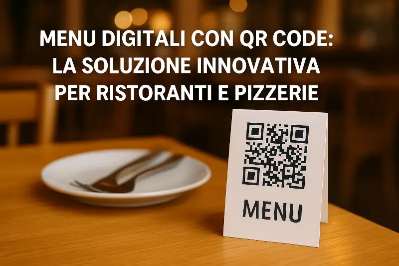 Menu digitali con QR Code per ristoranti e pizzerie